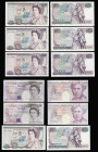 Twenty Pounds (16) a high grade collection Page to John includes Shakespeare reverse (4) Page prefix A17, Somerset prefixes E58 and 22J, Gill 32S the ...
