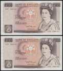 Ten Pounds Somerset 1980 B346 Florence Nightingale reverse (2 consecutives) Z23 868141 and 142 Unc
Estimate: GBP 50 - 90