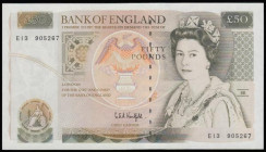 Fifty Pounds Kentfield B361 issued 1991 series E13 905267, UNC 
Estimate: GBP 80 - 130