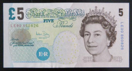 Five Pounds Bailey 2004 issue Elizabeth Fry B398 scarce LAST RUN LE90 860826, (Pick391c), Uncirculated or near so
Estimate: GBP 120 - 200