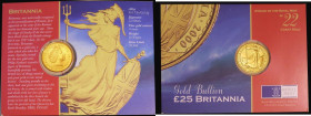 Britannia Gold &pound;25 2000 One Quarter Ounce Bullion issue, UNC on the Royal Mint card of issue
Estimate: GBP 300 - 400