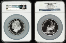 Britannia Ten Pounds 2013 5oz.Silver Proof FDC in a large size NGC holder and graded PF69 Ultra Cameo, first releases comes with Royal Mint certificat...