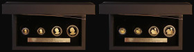 Alderney a 4-coin set 2021 struck in .999 gold Queen Elizabeth II 95th Birthday 'struck on the day 21st April 2021' comprising Sovereign, Half Soverei...
