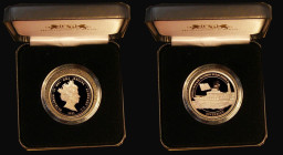 Alderney Sovereign 2021 The Official Royal National Lifeboat Institution Gold Proof FDC in the Harrington & Byrne box as issued with their certificate...