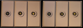 World Small Gold - The Precious Fine Gold Collection (3) Guernsey Five Pounds 1995 Queen Mother 95th Birthday Gold Proof FDC, Falkland Islands Two Pou...