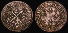 France Jeton - Tournai, undated, (c.15th Century) Obverse: Crowns and Lis in alternate angles MARIA MATER, the remainder of the legend double struck, ...