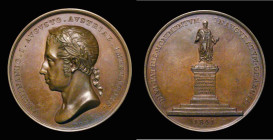 Austria 1841 Unveiling of the statue of Francis I 50mm diameter in bronze, 63.74 grammes by Scharff. Obverse: Bust of Ferdinand I left FERDINANDO . I....