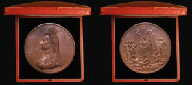 Golden Jubilee of Queen Victoria 1887 77mm diameter in Bronze The official Royal Mint issue by J.E.Boehm & F Leighton, Obverse: Bust left Crowned and ...