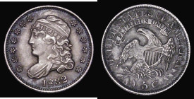 USA Half Dime 1832 Breen 2998 NEF with a thin scratch in the reverse field, scarce, Note: the berries are only just visible under high magnification, ...
