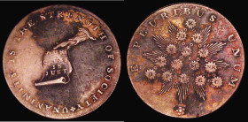 USA Kentucky Halfpenny Token, Starry Pyramid, undated (1792-1794) Plain edge, Breen 1155, 9.71 grammes, approaching Fine with some staining
Estimate:...