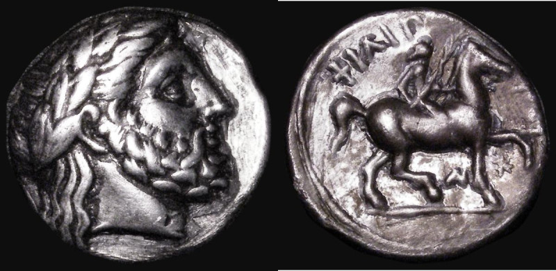 Ancient Greece, Macedonia Tetradrachm Philip II (c.359-336BC) Lifetime issue, Ob...
