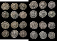 Roman Antoninianus (12) Gallienus (4), Valerian (5), Salonina (2), Claudius (1), all different, a mix of different reverse types, Fine to NVF
Estimat...