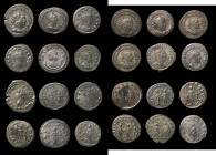 Roman Antoninianus (12) Gallienus (5), Valerian (5), Claudius (1), Salonina (1), all different, a mix of different reverse types, Fine to VF
Estimate...