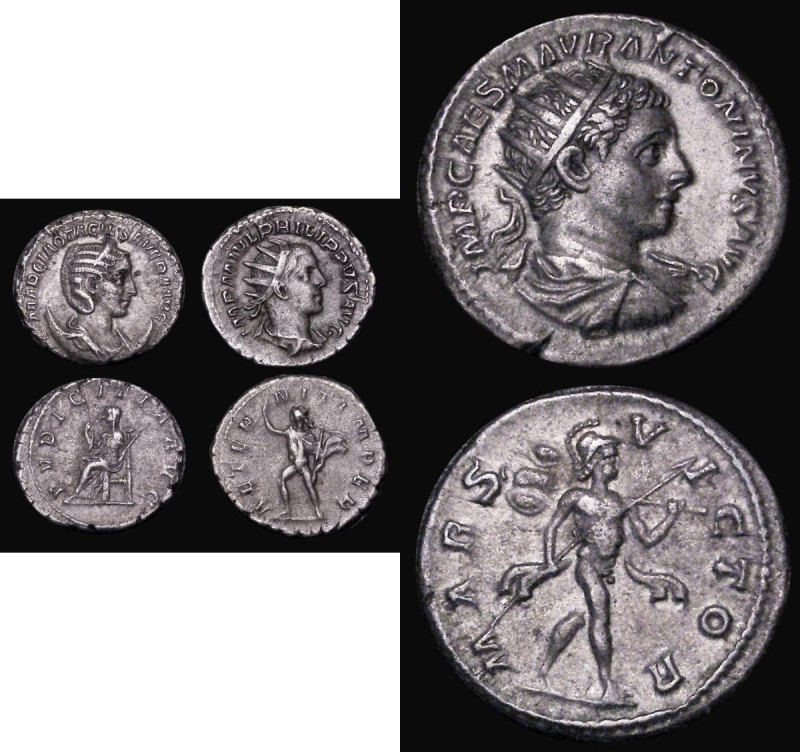 Roman Antoninianus Philip II (247-249AD) Obverse: Bust right, draped and cuirass...
