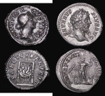 Roman Denarius (2) Septimus Severus (210AD) Obverse: Laureate head right SEVERVS PIVS AVG, Reverse: Jupiter standing left holding thunderbolt in right...