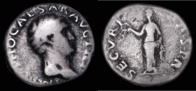 Roman Denarius Otho (69AD) Obverse: bewigged head right, IMP OTHO CAESAR AVG TR P, Reverse: Securita standing left holding wreath and sceptre, RSC 15,...