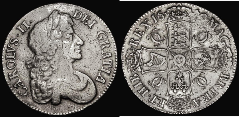 Crown 1679 Third Bust, TRICESIMO PRIMO edge, ESC 56, Bull 403 Fine, Ex- jeweller...