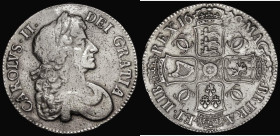 Crown 1679 Third Bust, TRICESIMO PRIMO edge, ESC 56, Bull 403 Fine, Ex- jewellery, the edge repaired at 3 and 9 o'clock
Estimate: GBP 50 - 100