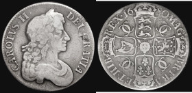 Crown 1680 Third Bust, TRICESIMO SECVNDO edge, No stop after HIB, ESC 58, Bull 408 VG, the obverse slightly better, Rare, rated R2 by Bull
Estimate: ...