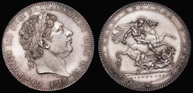 Crown 1818 LIX ESC 214, Bull 2009, GEF with some very minor contact marks on the obverse, overall a most attractive example, a pleasing golden tone fu...