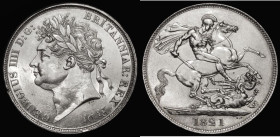 Crown 1821 SECUNDO edge, WWP inverted below broken lance, ESC Bull 2311, Davies 133, Bright EF or near so with some hairlines and some edge nicks, a v...