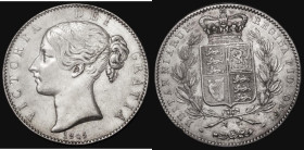Crown 1845 Cinquefoil stops on edge, ESC 282, Bull 2564, VF/GVF with a slightly darker toning area at the top of the reverse
Estimate: GBP 125 - 225