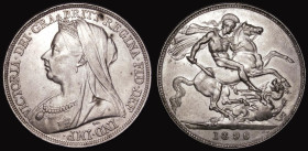 Crown 1896 LX ESC 311, Bull 2601, Davies 520 dies 2D GVF/VF the obverse with some darker tone spots
Estimate: GBP 100 - 120