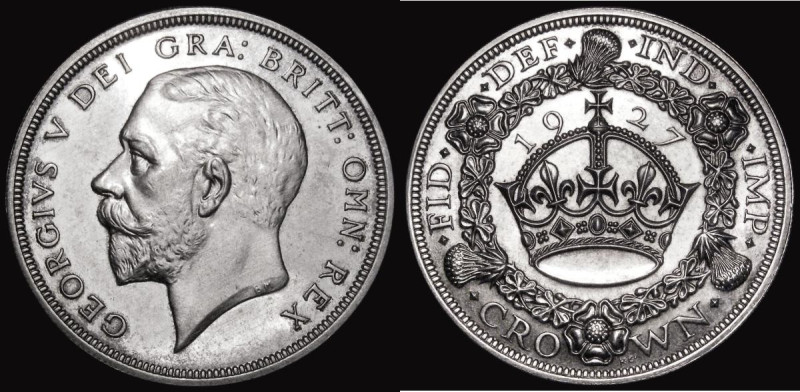 Crown 1927 Proof ESC 367, Bull 3631 UNC the obverse brushed
Estimate: GBP 150 -...