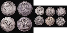 Crowns (5) 1819 LIX ESC 215, Bull 2010 VG, 1821 SECUNDO ESC 246, Bull 2310 VG, 1844 Star Stops on edge ESC 280, Bull 2561 VG/Near Fine, problem free w...