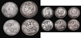 Crowns (5) 1820 LX ESC 219, Bull 2016 VG, 1821 SECUNDO ESC 246, Bull 2310 VG, 1888 Narrow date ESC 298, Bull 2587 Near Fine/Fine, 1894 LVII ESC 306, B...