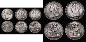 Crowns (5) 1847 Young Head ESC 286, Bull 2567, VG, 1896 LX ESC 311, Bull 2601, Davies 520 dies 2D, VG or better/Near Fine, 1898 LXI ESC 314, Bull 2604...