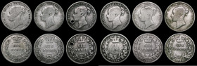 Sixpences (6) 1872 ESC 1726, Bull 3226, Die Number 63 VG, 1873 ESC 1727, Bull 3228, Die Number 4 VG, 1874 Crosslet 4, ESC 1728, Bull 3229, Davies 1083...