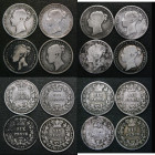 Sixpences (8) 1864 serif 4, ESC 1713, Bull 3211, Davies 1065, Die Number 27 VG/Near Fine, 1866 ESC 1715, Bull 3213, Die Number 55, Near Fine/Fine, 187...