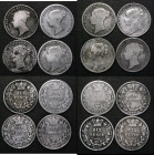 Sixpences (8) 1866 ESC 1715, Bull 3213, Davies 1069, Die Number 58 VG, 1871 No Die Number ESC 1724, Bull 3239, Poor, 1872 ESC 1726, Bull 3226, Die Num...