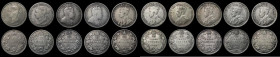 Canada 25 Cents (10) 1883H Near Fine/Fine with attempted piercing on the reverse, 1894 VG, 1907 VG/Fine, 1910 VG/Near Fine, 1917 VG/Near Fine, 1930 VG...
