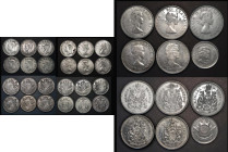 Canada 50 Cents (17) 1940 Near Fine/Fine, 1941 NVF/VF, 1942 Fine, 1944 About Fine/Fine, 1945 Near Fine/Fine, 1946 Fine, 1951 VG/Fine, 1956 VG/Fine, 19...