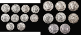 USA Morgan Dollars (10) 1878, 1878s, 1879, 1880, 1884o, 1885, 1886o, 1888, 1889, 1892 a high grade group generally AU-Unc
Estimate: GBP 220 - 320