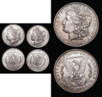USA Morgan Dollars (3) 1880, 1884o, 1885 generally Unc to BU with the usual bag marks
Estimate: GBP 70 - 110