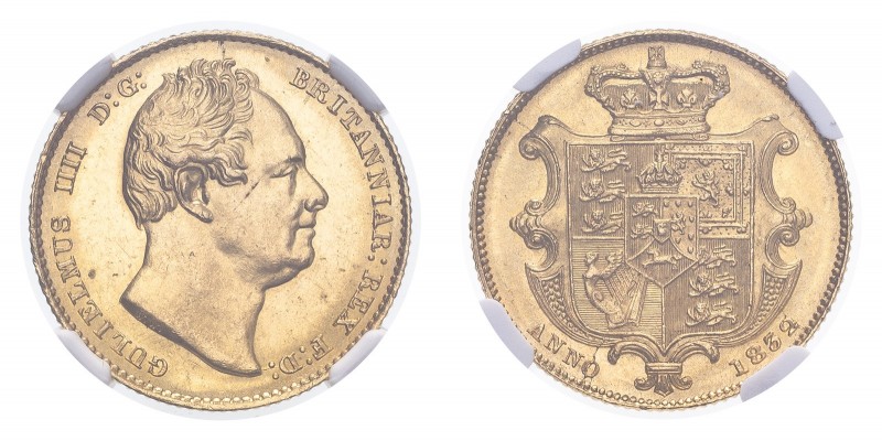 GREAT BRITAIN. William IV, 1830-37. Gold Sovereign 1832, London. 7.99 g. S-3829B...
