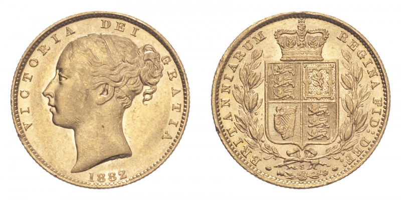 AUSTRALIA. Victoria, 1837-1901. Gold Sovereign 1882-S, Sydney. Shield. 7.99 g. S...