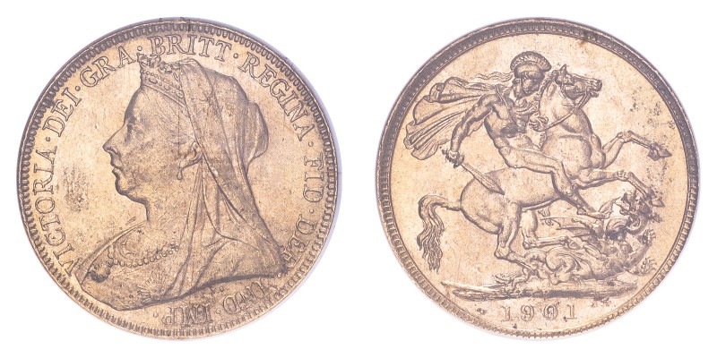 AUSTRALIA. Victoria, 1837-1901. Gold Sovereign 1901-P, Perth. 7.99 g. S-3876. In...