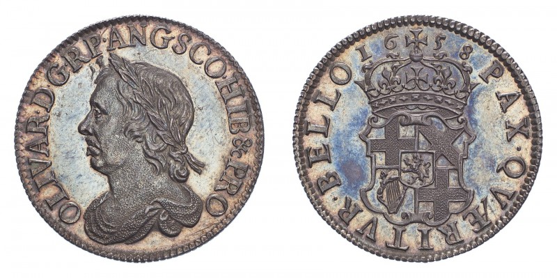 GREAT BRITAIN. Oliver Cromwell, Lord Protector, 1653-58. Shilling 1658, London. ...