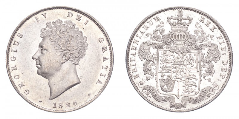 GREAT BRITAIN. George IV, 1820-30. Half-Crown 1826, London. KM-695. Nearly extre...