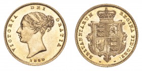 GREAT BRITAIN. Victoria, 1837-1901. Gold Half-Sovereign 1858, London. 3.99 g. S-3859. Uncirculated.
