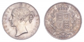 GREAT BRITAIN. Victoria, 1837-1901. Crown 1845, London. 28.28 g. S-3882. Uncirculated.