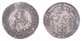 SWEDEN. Gustav II Adolf, 1611-32. 4 Mark 1615, Stockholm. 19.51 g. Ahlstrom 46. Scratches in fields, otherwise an attractive and detailed example of t...