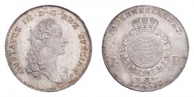 SWEDEN. Gustav III, 1771-92. Riksdaler 1781, Stockholm. 29.38 g. Ahlström 47 a; Dav. 1736. About uncirculated.
