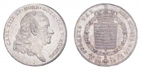 SWEDEN. Karl XIII, 1809-18. Riksdaler 1815, Stockholm. 29.59 g. Ahlstrom 14; Dav. 348. It is extremely rare to see this type without adjustment marks....