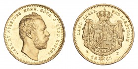 SWEDEN. Karl XV, 1859-72. Gold Ducat 1863, Stockholm. 3.49 g. Ahlstrom 4; Fb. 91; Schl. 91.1. Uncirculated.