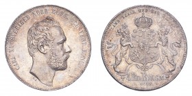 SWEDEN. Karl XV, 1859-72. 4 Riksdaler Riksmynt 1862, Stockholm. 33.94 g. Ahlstrom 15. Extremely fine.